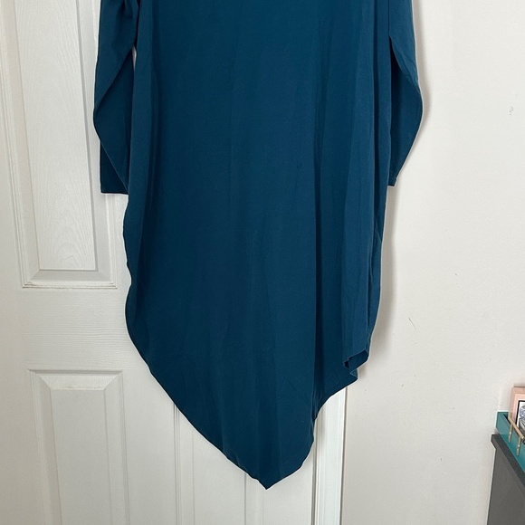 Universal Standard Shirt Dress Teal Iconic Plus Basic V-Neck Geneva Size XL 26 - Picture 3 of 8